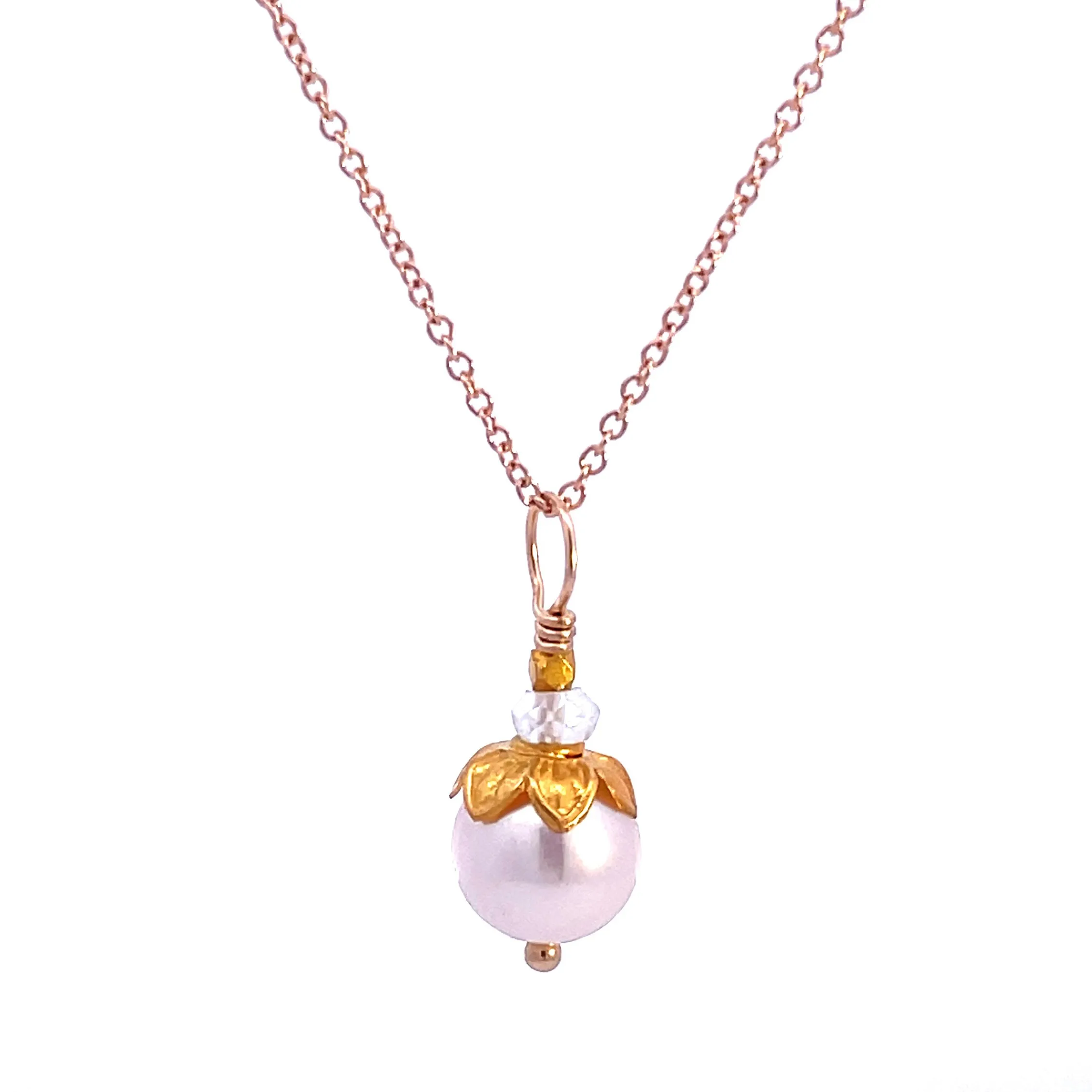 Pearl Flora Sphere Necklace