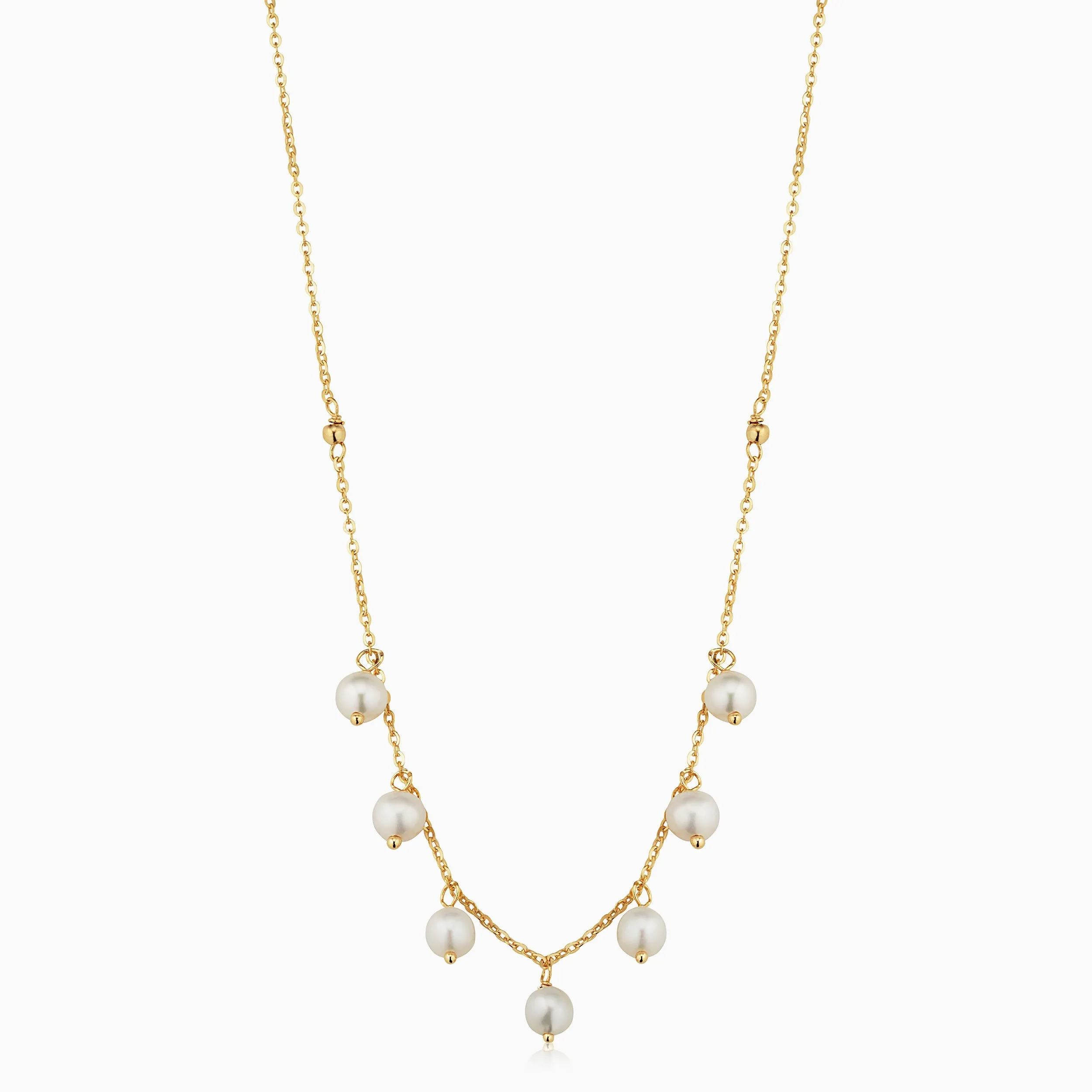 Pearl Girl Station Necklace