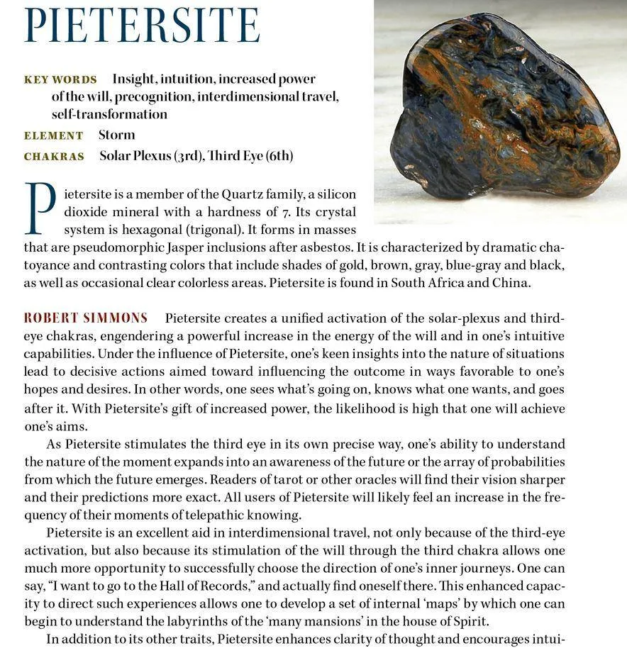 Pietersite Light Language Pendant 14k