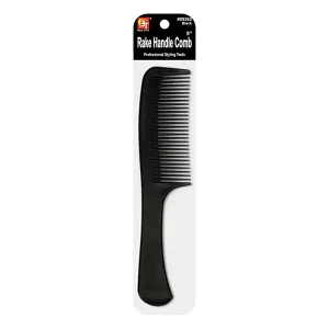 PLASTIC COMB RAKE HANDLE COMB 9" (BLACK)