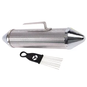 PP World Metal Guiro & Scraper ~ 38cm Chrome