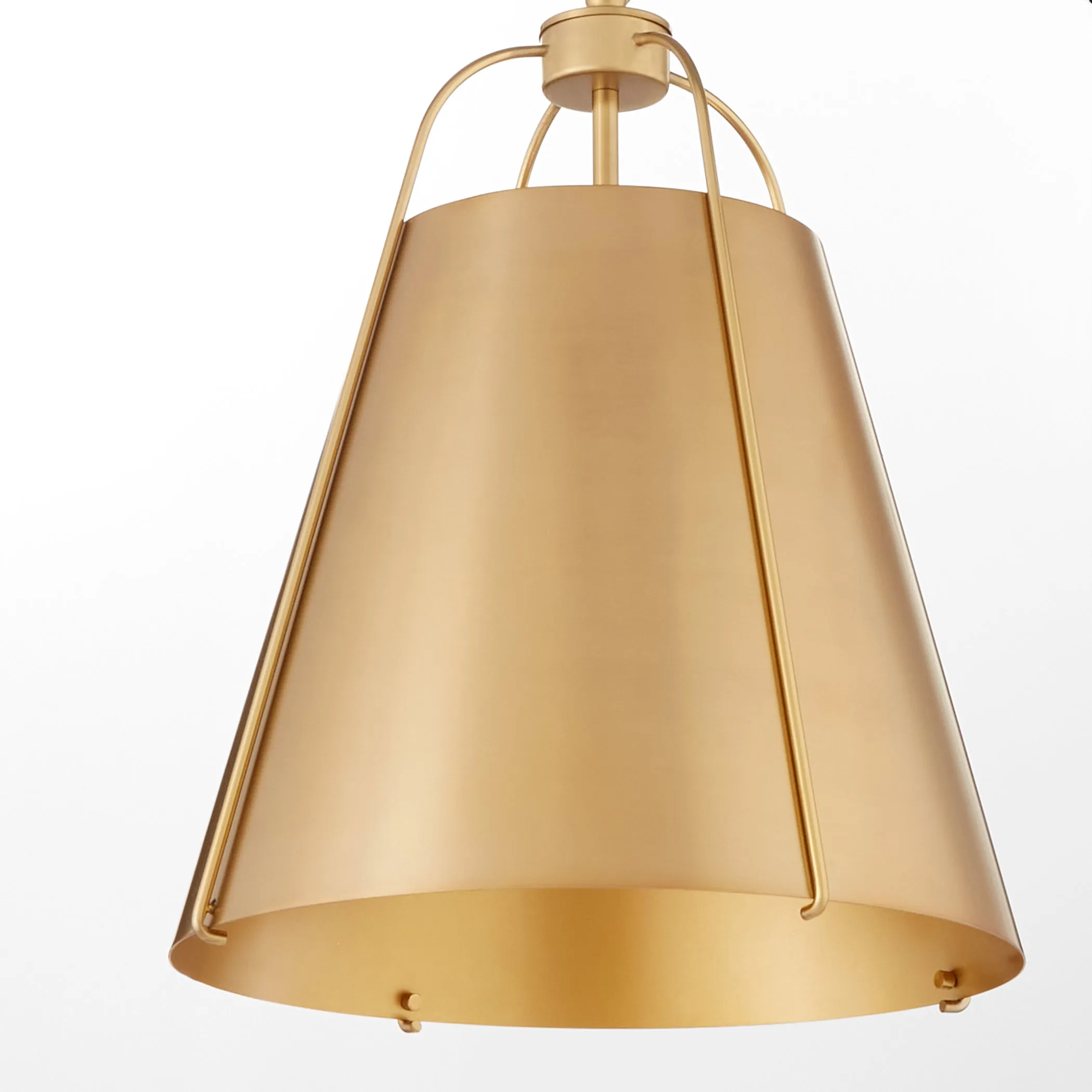 Quorum Ellen 861-1-80 Pendant - Aged Brass 15" Transitional