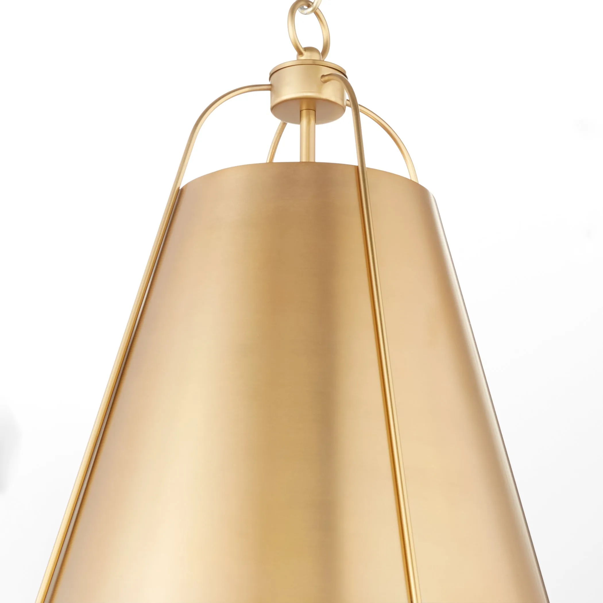 Quorum Ellen 861-1-80 Pendant - Aged Brass 15" Transitional