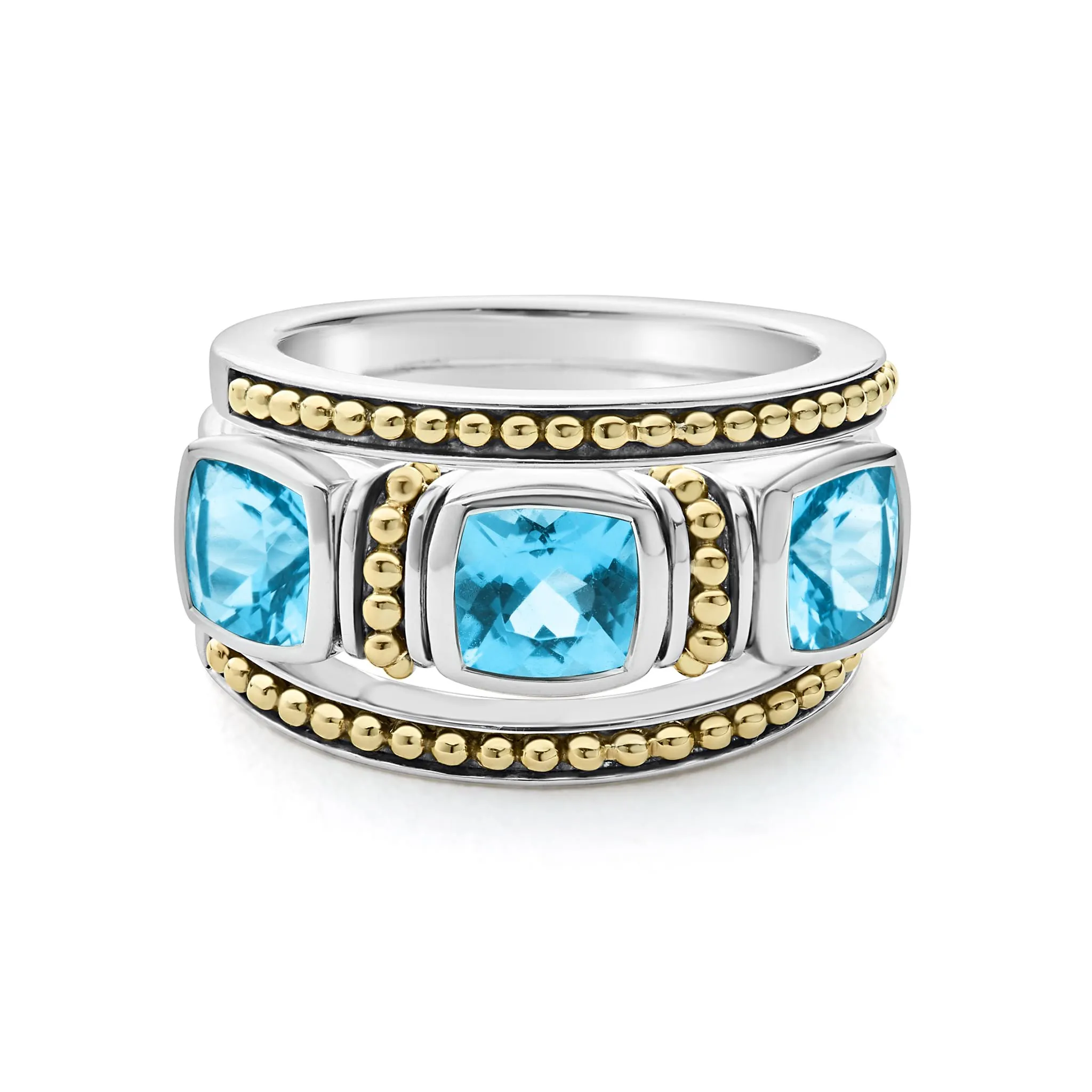 Rittenhouse Swiss Blue Topaz Stacking Rings