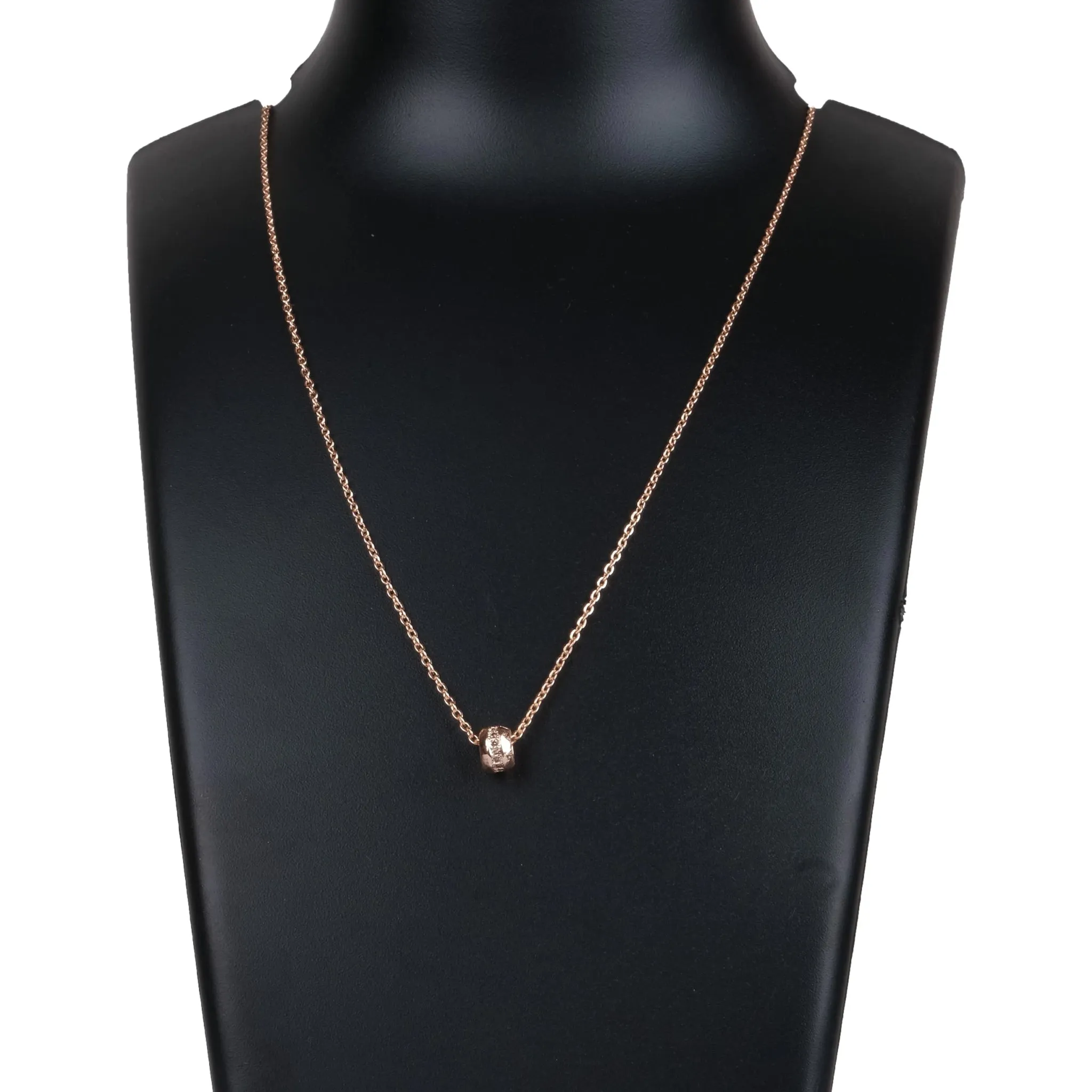 Rose gold Dimond Necklace-1 Goli Gold-plated Diamond Brass Pendant