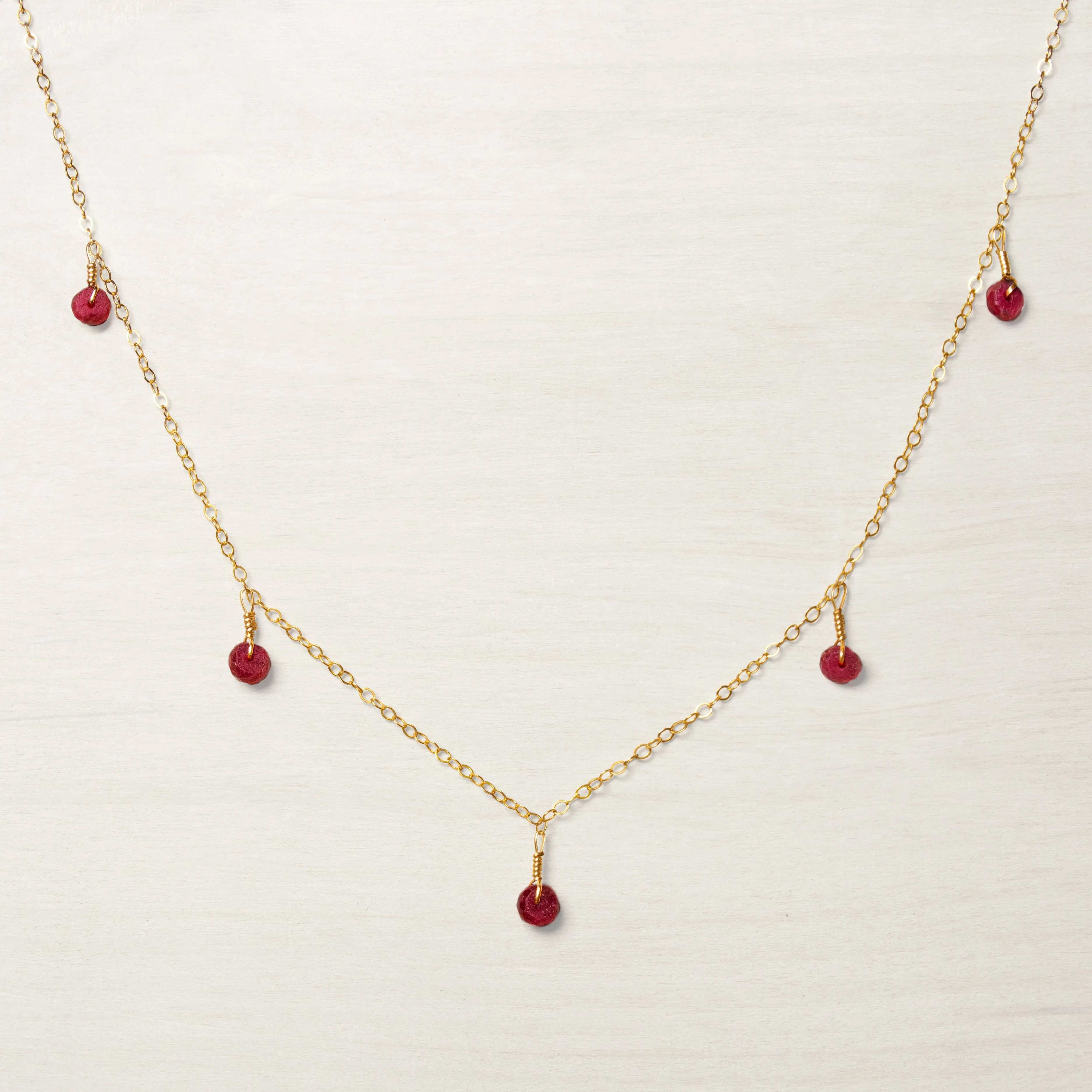 Ruby Statement Necklace