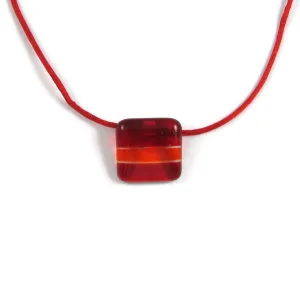 Shades Mini Glass Pendant - Red