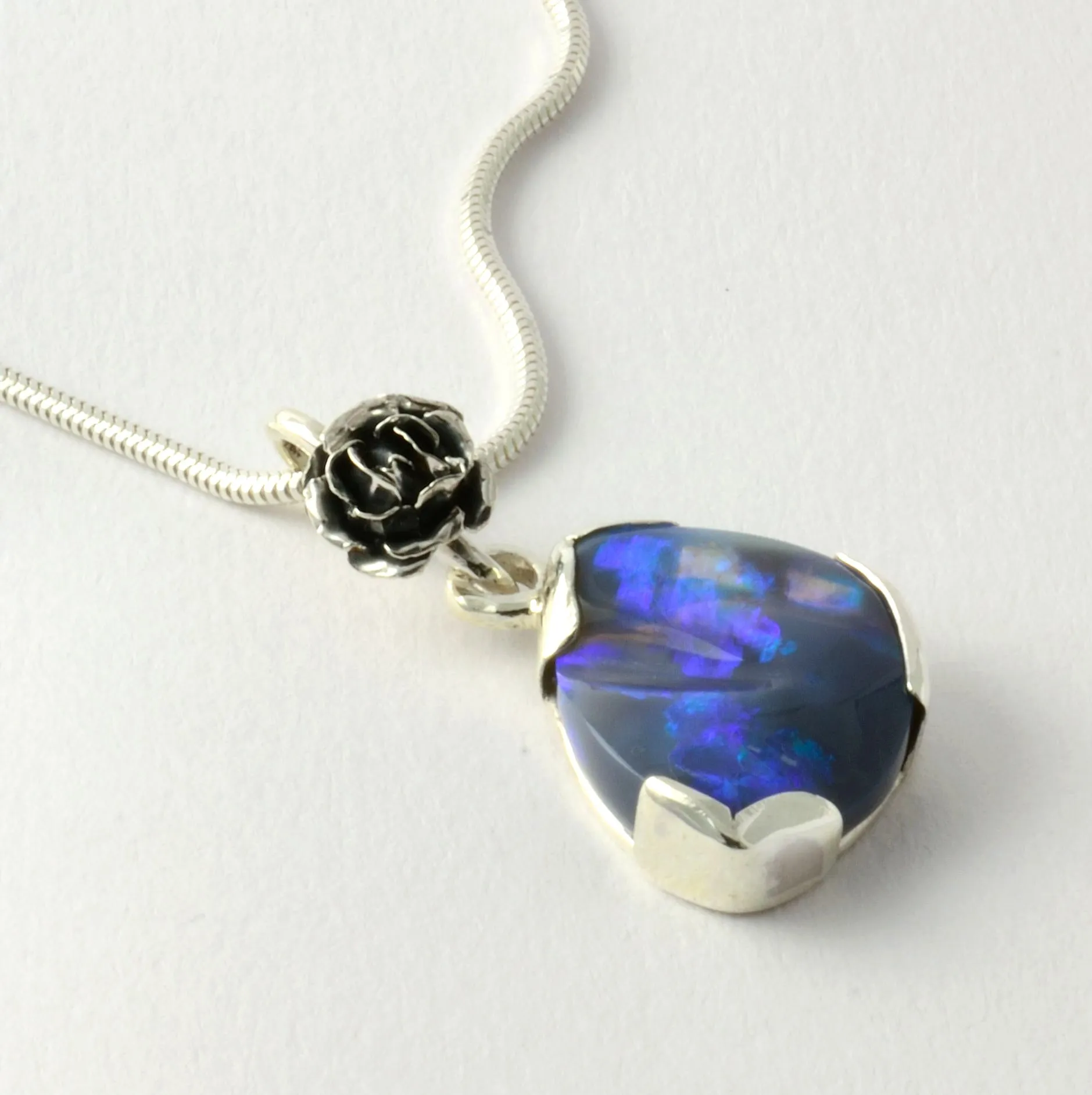 Silver Opal Pendant