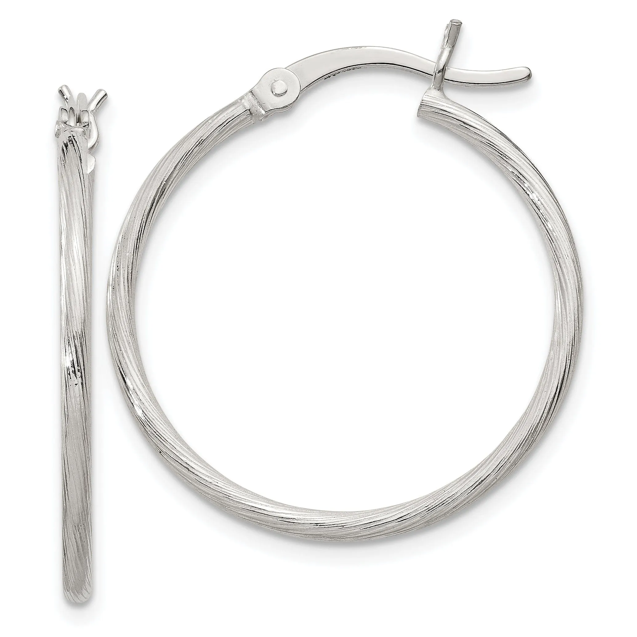 Sterling Silver 25MM Hoop Earrings