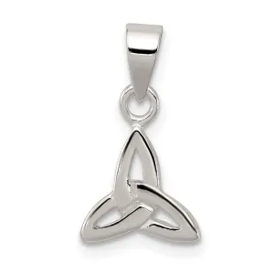 Sterling Silver Polished Finish Trinity Pendant