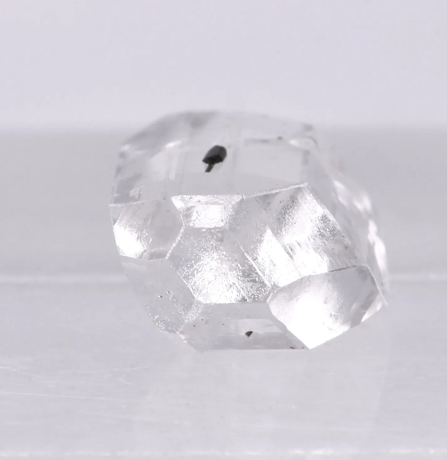 Stunning Double Terminated Faceted Gem Quality Colorless Topaz Crystal