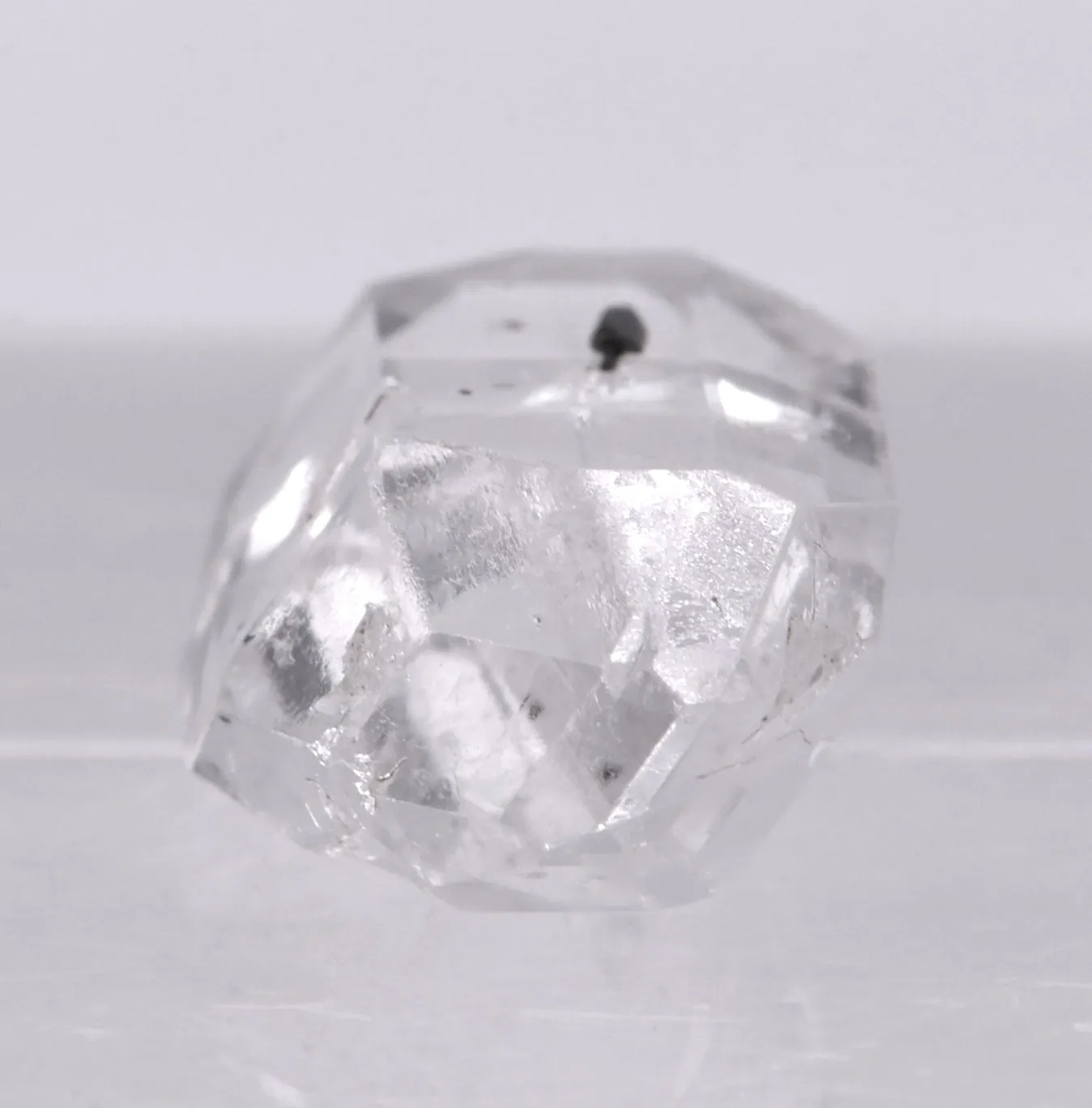 Stunning Double Terminated Faceted Gem Quality Colorless Topaz Crystal