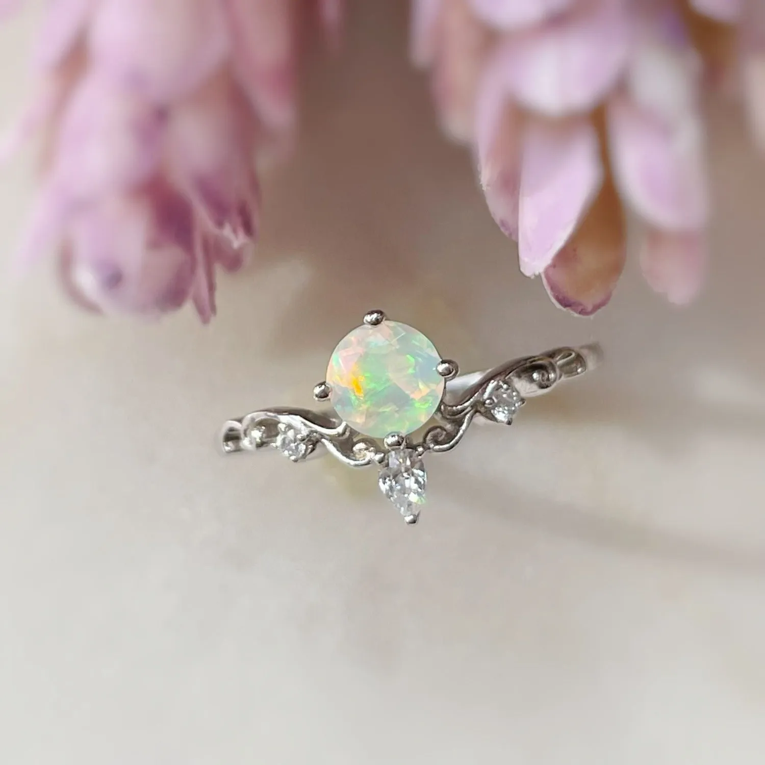 Sunrise Opal Ring