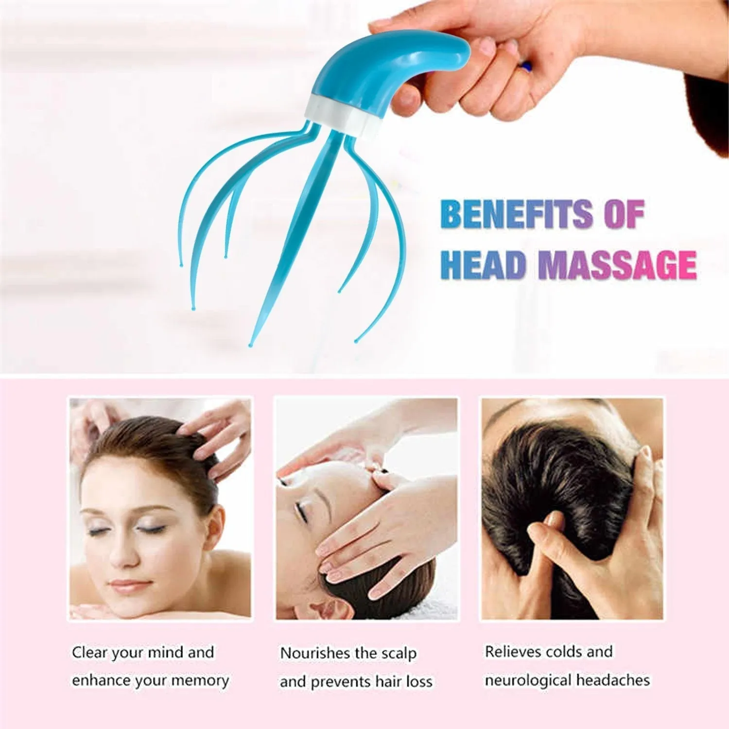 Super Life refreshing Head Massager Hand Grip