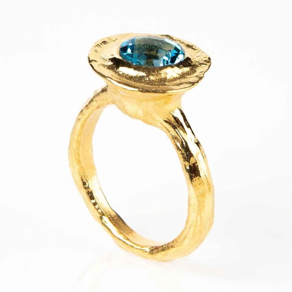 Swiss Blue Topaz Ring