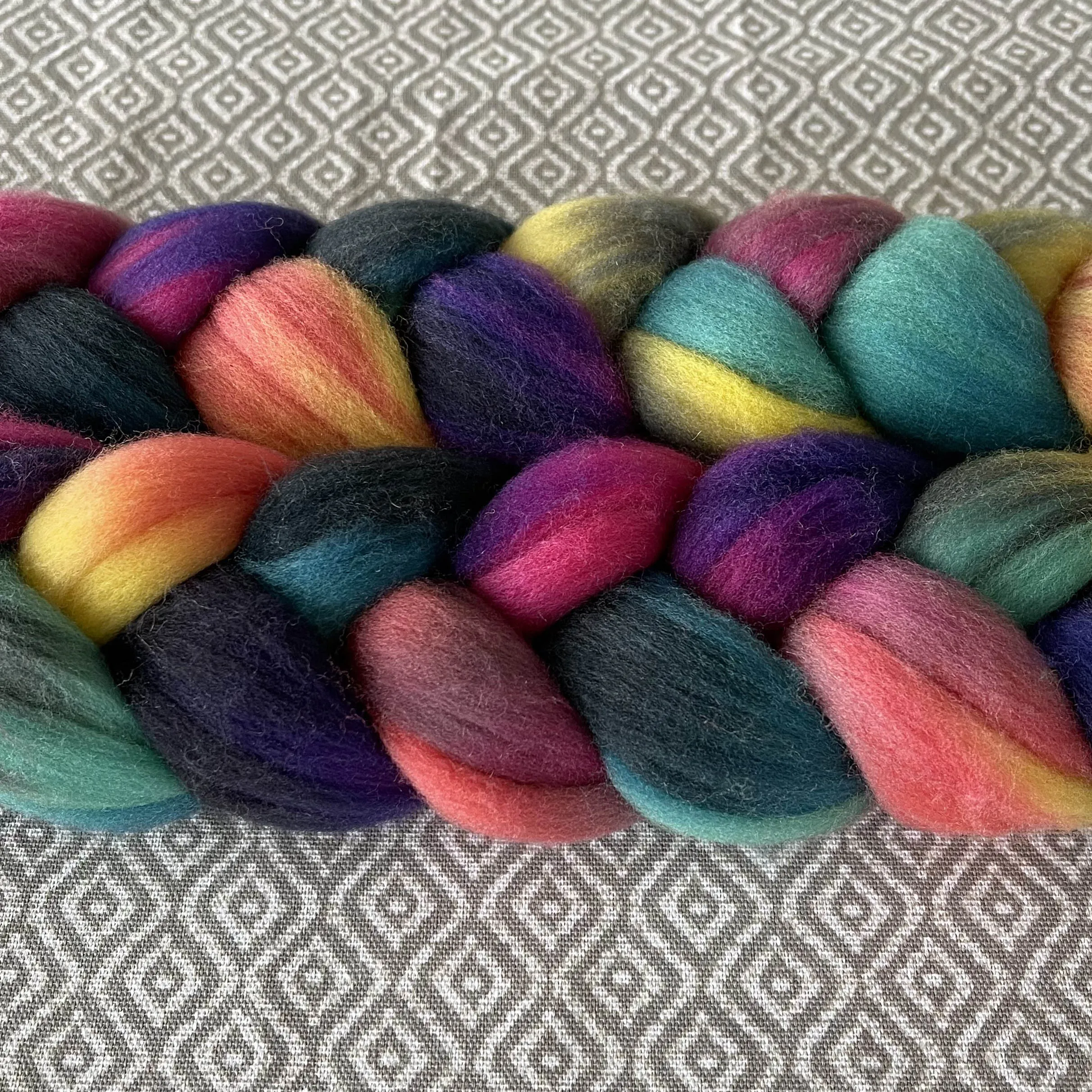 Targhee Wool Roving - Opal