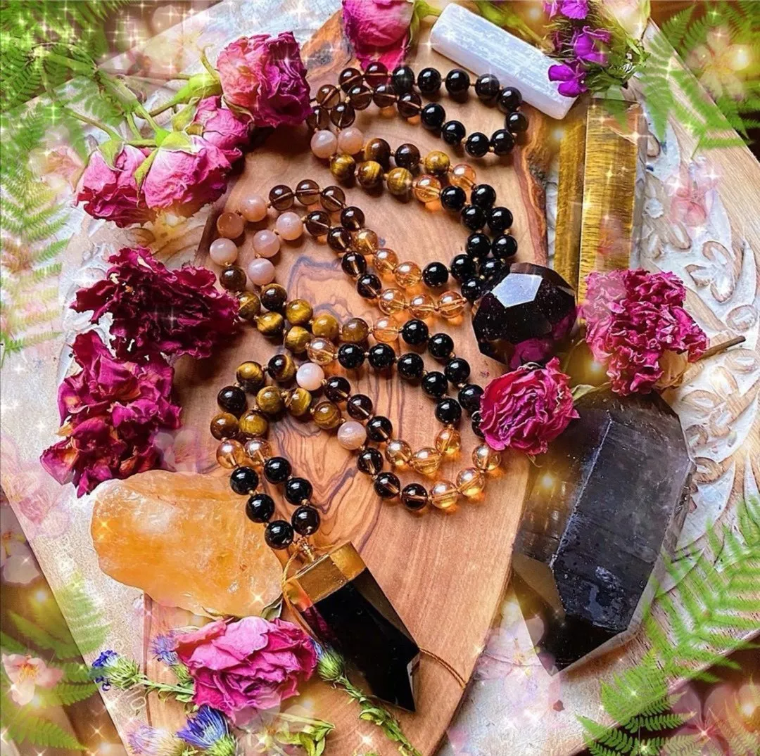 The Tiger Eye - Ray of Light Mala Necklace