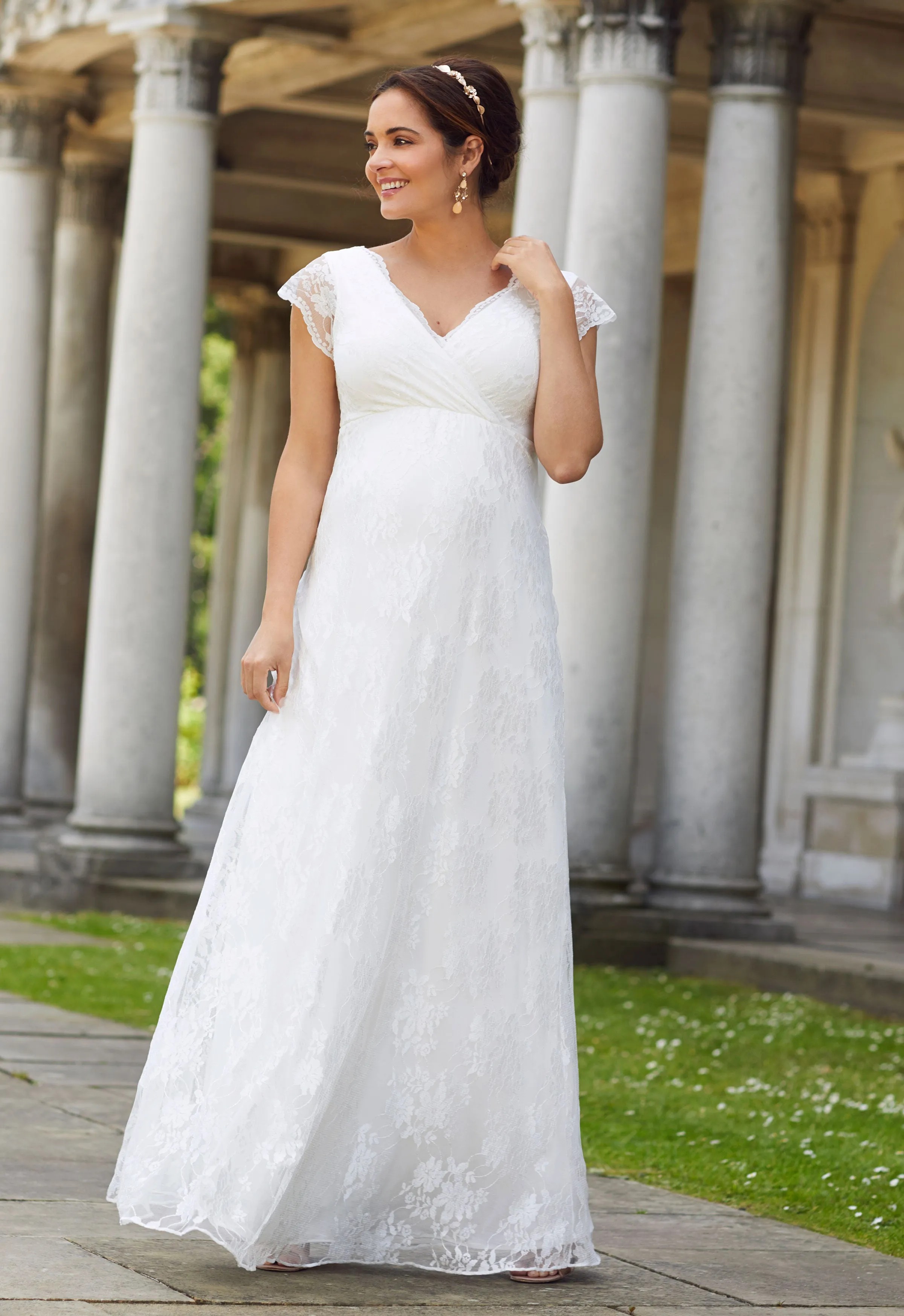 Tiffany Rose Eden Bridal and Wedding Maternity Dress Gown