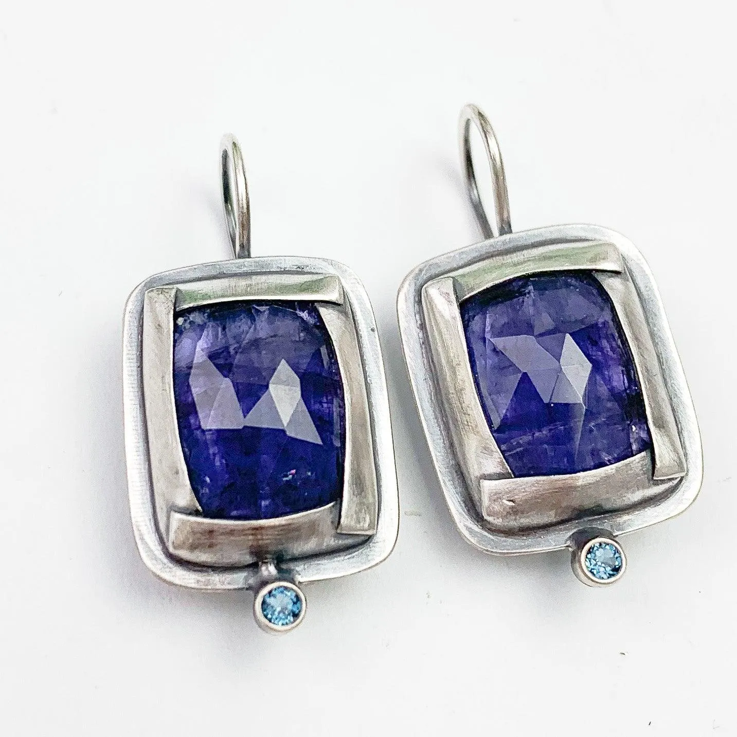 Twilight Reflections Square Gemstone Earrings