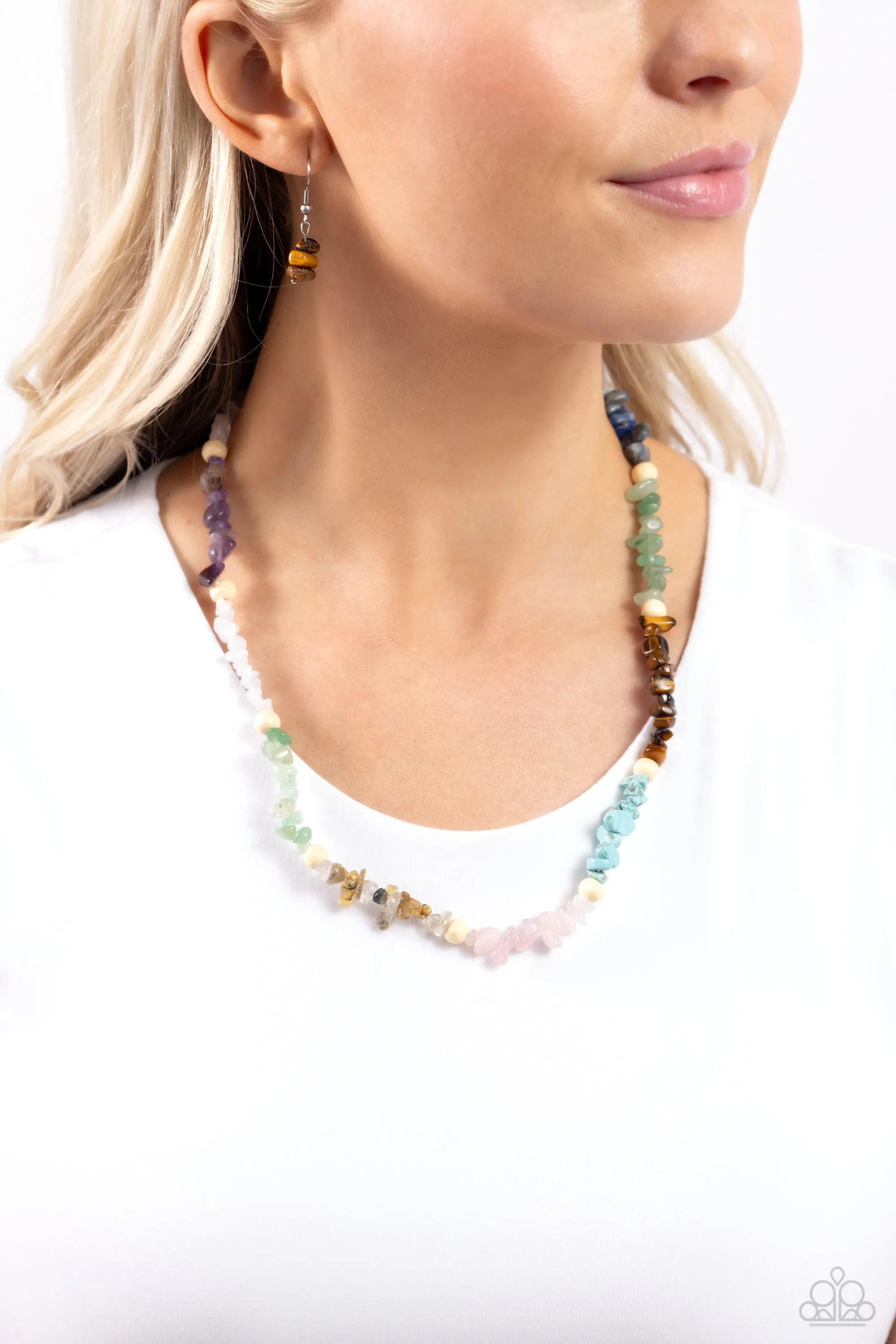 Urban Soothing Stones - Multi Necklaces N2406