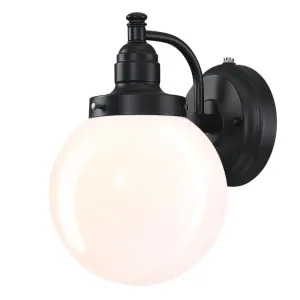 Westinghouse 6121400 Eddystone Wall Fixture with Dusk to Dawn Sensor, Matte Black Finish