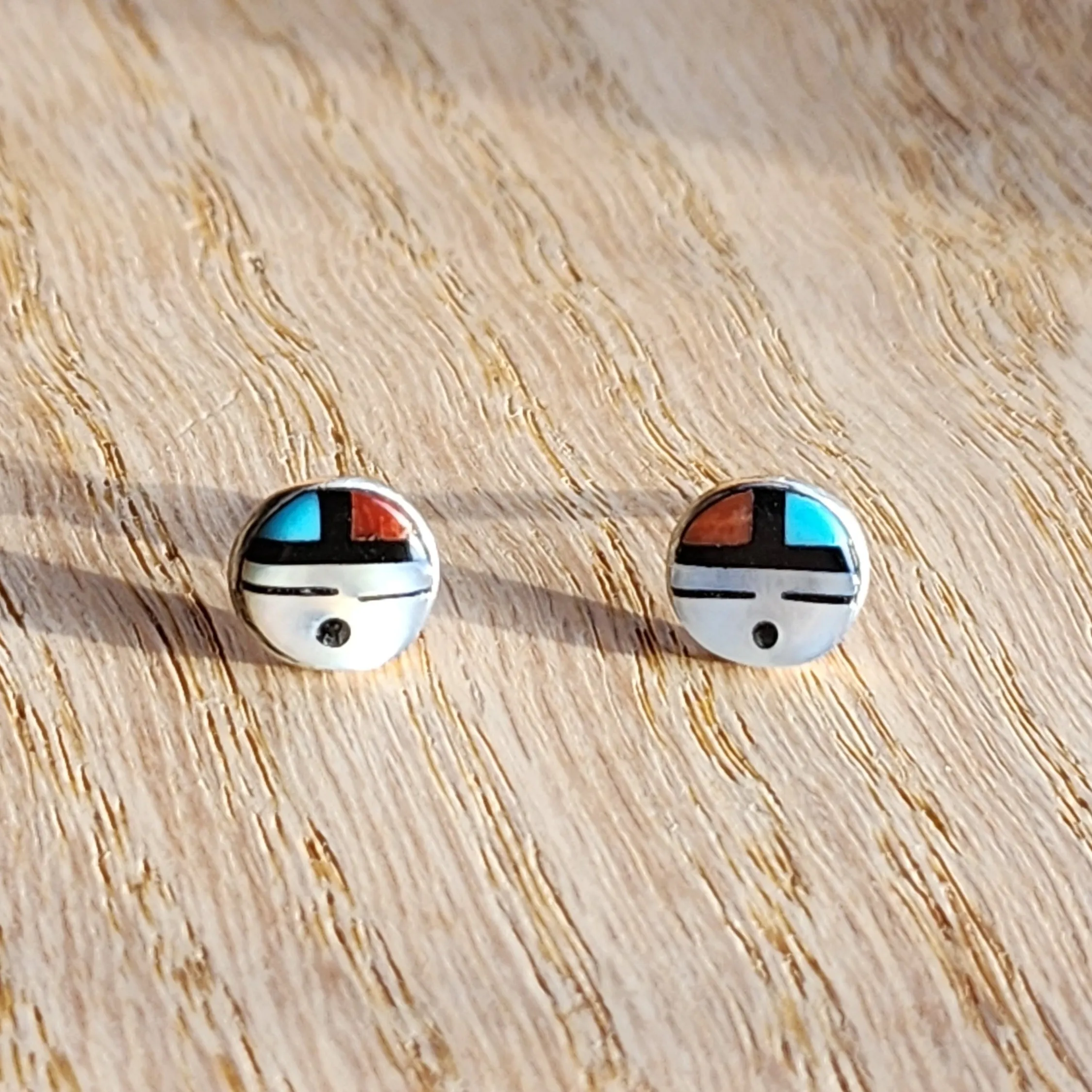 Zuni Sunface Post Earrings